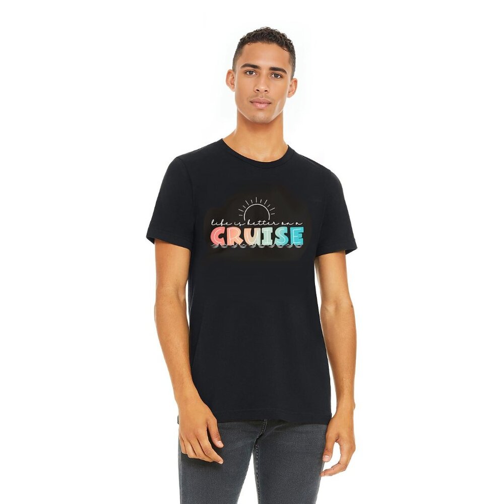 Life is Better on a Cruise T-Shirt, Unisex Size L, Black